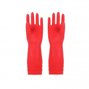 38cm Extended Household Rubber Gloves for Cleaning Non-Slip Kitchen Gloves Laundry Washing Dishes Washing Vegetables Washing Latex Gloves for Women