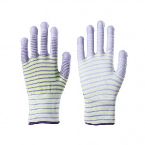 Factory Wholesale Thin Polyurethane Coated Pu Gardening and Labor Work Antistatic Gloves