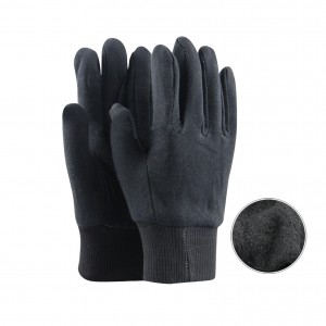 New Arrival China Custom Cotton Gloves - Men’s Size Large Cotton Work With Knit Wrist Gloves Black Winter Warm Cotton Protective Gloves – Red Sunshine