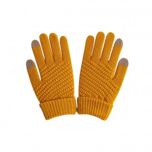 2022 Winter Magic Gloves Touch Screen Women Men Warm Stretch Knitted Wool Mittens Acrylic Gloves