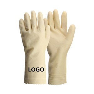 Multicolor Customized Logo Rubber Household Cleaning Dishwashing Industry Gloves