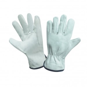 Premium Genuine Grain Sheepskin Leather Gloves Water-Resistant Leather Work Gloves