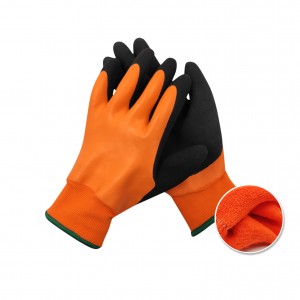 Cold Weather Outdoor Work Gloves, Winter Driving Gloves, Micro-Foam Latex Double Coated Protective Gloves