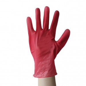 China Fctory Disposable Examination Nitrile Gloves, Black,Red,Blue,Pink