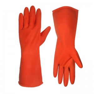 Wholesale Triangular Texture Non-Slip 3 Colors Multifunctional Washing Latex Household Gloves for Cleaning Waterproof