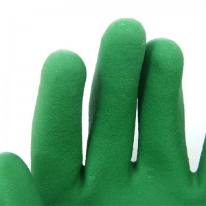 High Quality Safety Protection Use Cotton Lining Double Dip Sandy Finish Pvc Gloves