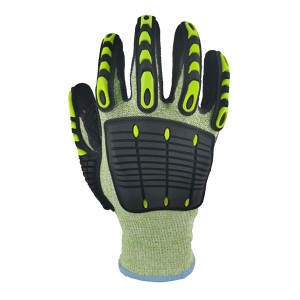TPR Oilfield Safety Work Construction Industrial Protective Mechanical Guante Anti Cut Resistant Impact Mechanic Gloves