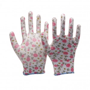 Women’s Garden Gloves Nitrile Coated Work Gloves Assorted Colors