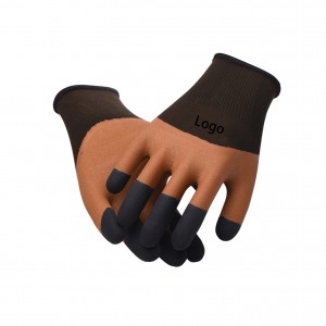 Manufacturers Wholesale Labor Protection Gloves Wear-resistant Latex Foaming Anti-skid Rubber Gloves Protective Gloves