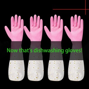 China Big Factory Price Pu Gardening Household Cleaning PVC Dishwashing Gloves With Good Service