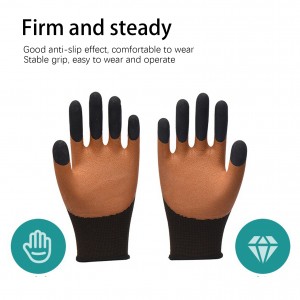 Manufacturers Wholesale Labor Protection Gloves Wear-resistant Latex Foaming Anti-skid Rubber Gloves Protective Gloves