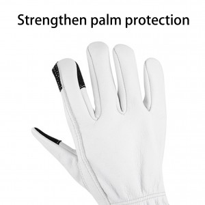 Custom Logo Cow Grain Safety Leather Rigger Glove for Both Driver and Industry