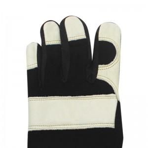Leather Work Gloves for Gardening/Cutting/Construction/Farm/Motorcycle, Men & Women