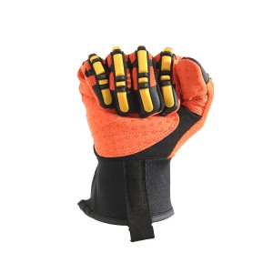 Impact Foam Nitrile Palm Tpr Gloves with Back Hand Protection