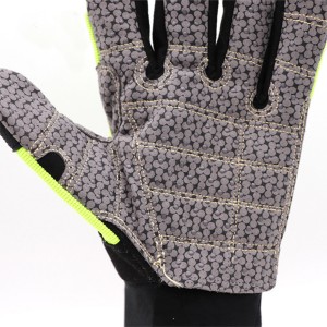 High quality Silicone Coated Palm Impact resistant Gloves TPR Work Mechanic Safety Gloves oil and gas gloves