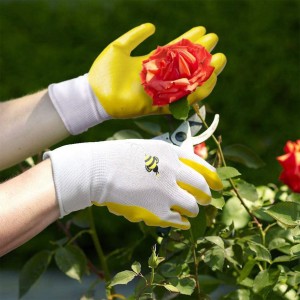 Cheap Price Nitrile Coated Safety Working Hand Garden Gloves for Construction and Garden