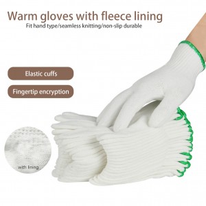 Winter Industrial Padded Cotton Gloves General Work Protection Gloves for Construction Site Work