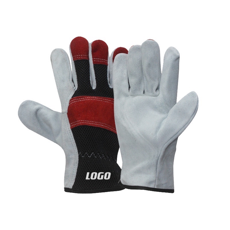 Cow Split Leather Work Gloves, Drivers Gloves, Premium Washable leather
