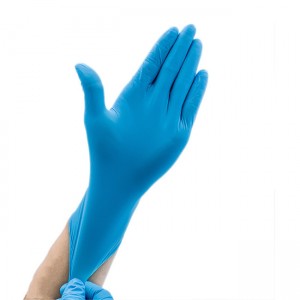 Factory Custom OEM Blue Nitrile Examination Gloves Household Touch Screen Food Grade Kitchen Work Disposable Gloves