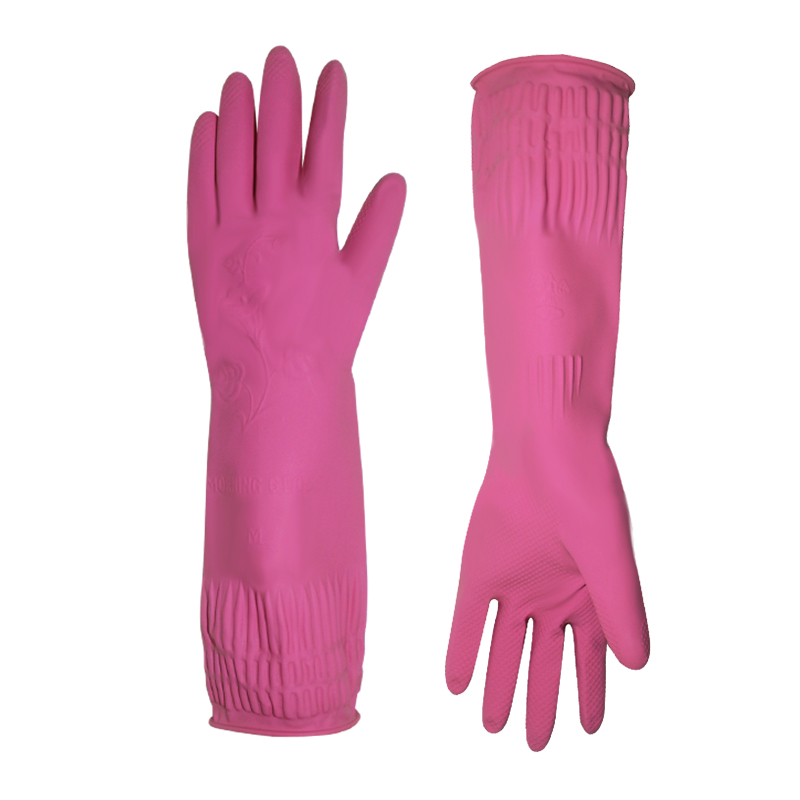 Wholesale Laundry and Dishwashing Waterproof Rubber 38cm Extended Gloves  Kitchen Cleaning Durable with Hooks - China Dishwashing Gloves and Latex Household  Gloves price