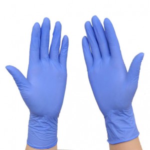 Purple Examination Industrial Multi Use Disposable Powder Free Working Gloves