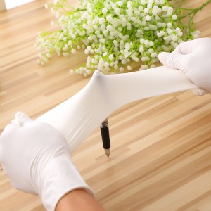 Wholesale White Examination Powder Free Food Grade Touch Screen Disposable Latex Hand Protection Gloves Guantes