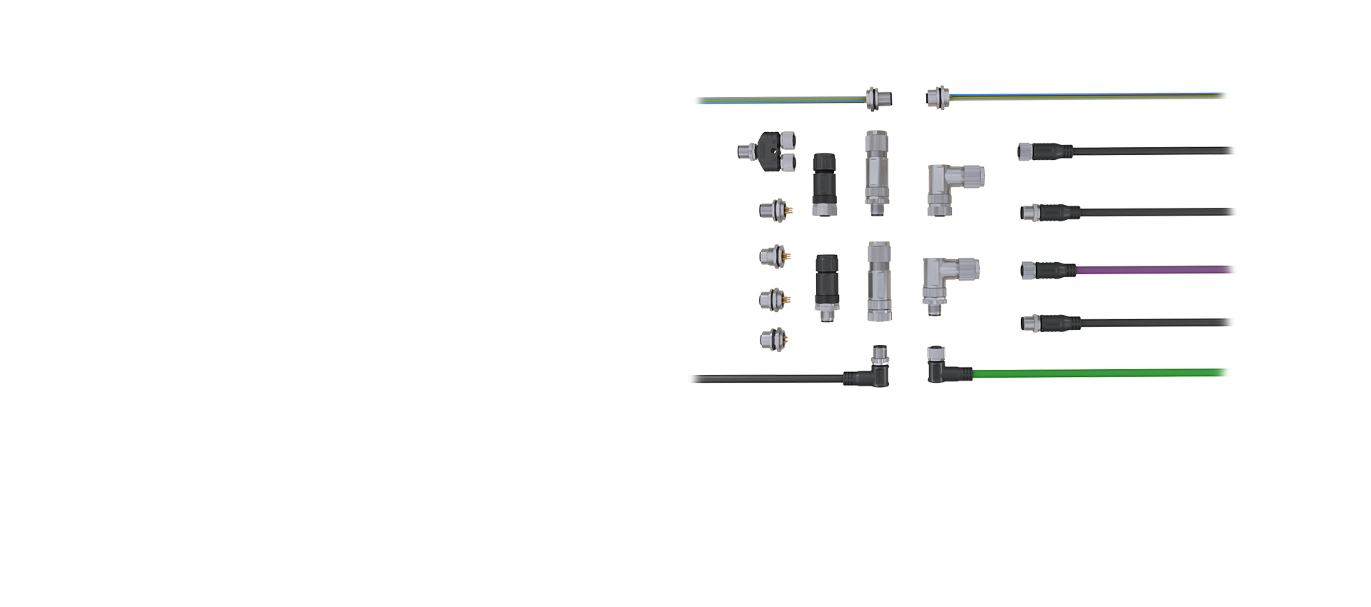Konektor melingkar SUPU M8/M12memberikan solusi yang idealuntuk aplikasi industri