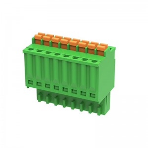 China High Quality Terminal Block 4mm2 Factory –  Push in Connection Screwless Pluggable Terminal Block Female 2-24pole – SUPU