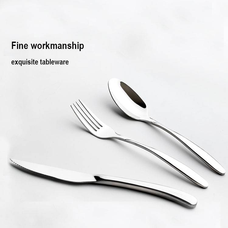 SUS304 Fandefasana haingana fonosana tsara 3 PCS High Quality Stainless Steel Cutlery