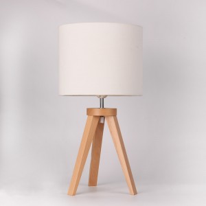מנורת שולחן מעץ-KL-WT240B