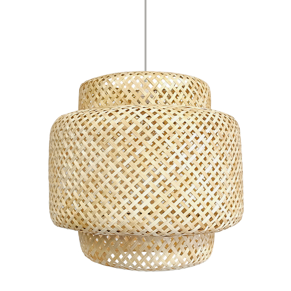 Bamboo ceiling lamp,Country style handmade bamboo chandelier | XINSANXING Featured Image