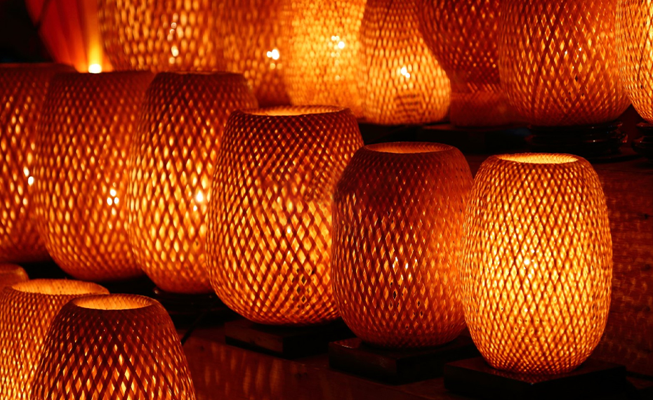 Handmade bamboo lampshade design | XINSANXING