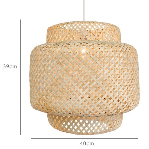 Bamboo ceiling lamp,Country style handmade bamboo chandelier | XINSANXING