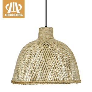 China wholesale  Woven Lampshade  - Basket weave bamboo pendant lamp,hanging lamp shade | XINSANXING – Xinsanxing Lighting
