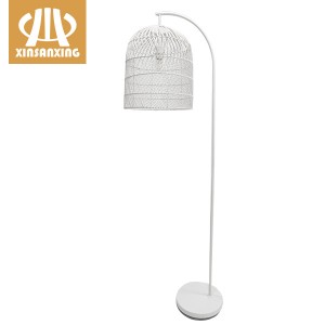 Chinese wholesale  Bamboo Pendant Light Shade  – Rattan floor lamp sale,White hand-woven rattan home decorative floor lamp | XINSANXING – Xinsanxing Lighting