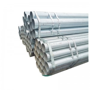 Galvanized Steel Pipe Pegmata circum Hot Dipped GI Galvan Steel tube pro Aedificium ASTM Pre-galvanized Ferro Pipe