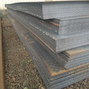 Hot rea mjukt stål rutig golvplatta tear drop rutig stålplatta i Kina