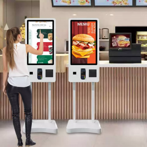 Automatisk bestilling Touch Screen Selvbetjening Bill Kontant Betaling Kiosk