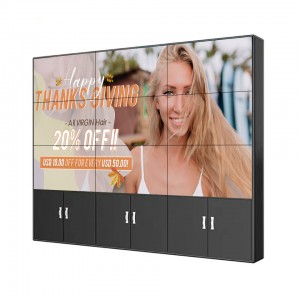 Splicing screen LCD digital display video display wall digital advertising splice wall LCD TV wall video player