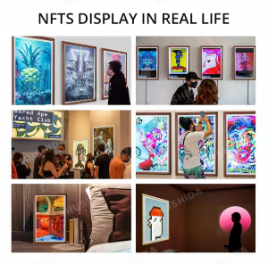 Factory Wholesale Wall Mount 21.5 32 43 55 Inch Large Screen Full Hd Nft Display For Intelligent Art Museum Digital Photo Frame