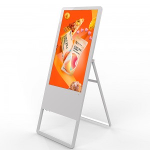 Store Window Hanging Transparent Double Sided Advertising Screens Digital Signage Lcd Window Facing Display