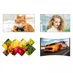 Video Wall Lcd Indoor Narrow Bezel 4K LCD Video Wall Display Large With Seamless Splicing Advertising Screen IPS Panel ສໍາລັບຫ້ອງວາງສະແດງ