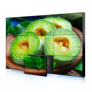 Dinding Video Lcd Dalaman Bezel Sempit 4K LCD Dinding Video Paparan Besar Dengan Skrin Pengiklanan Splicing Lancar Panel IPS Untuk Dewan Pameran