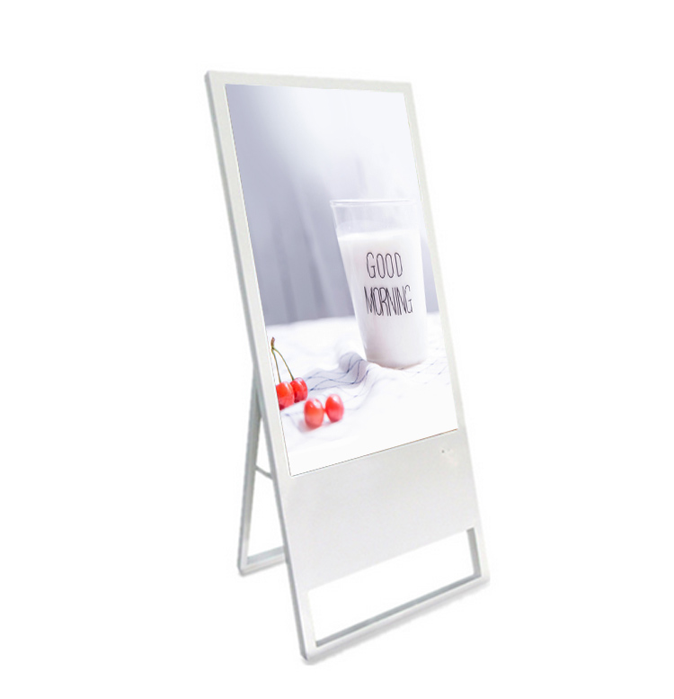 43inch Floor Sta Vertical android wifi indoor lcd signage digitalis ostensionem Portable electronic Menu Board