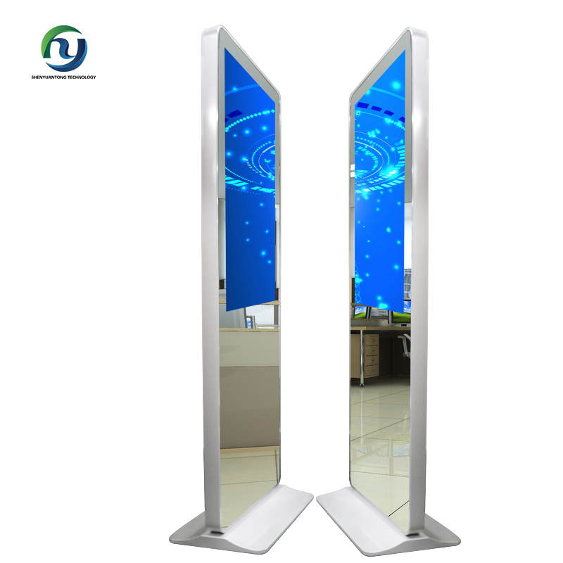 Ogo dị elu 42 '' Floor Stand Indoor Application Network Lcd Mirror Ad Player For Mall