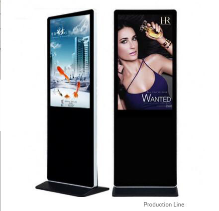 شاشة عرض إعلانات TFT LCD بنظام Windows، لافتات رقمية على الأرض