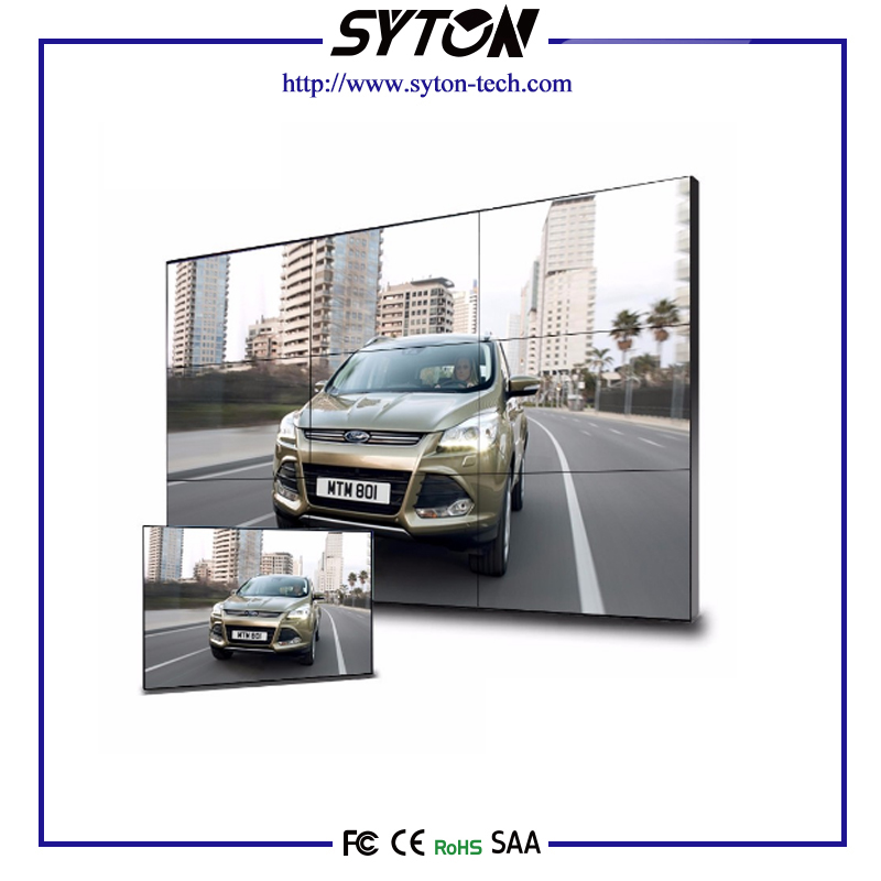 Importeret original Korea LCD-videovæg med 3×3 videovægcontroller, vægmonteringsstativ