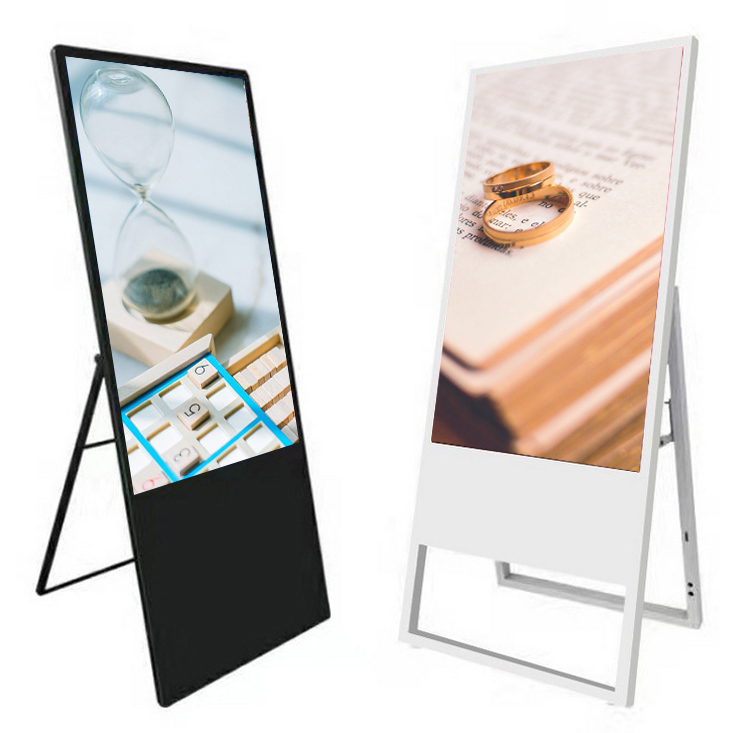 43 Zoll Standing portable Digital Signage fir e Pabeier Display