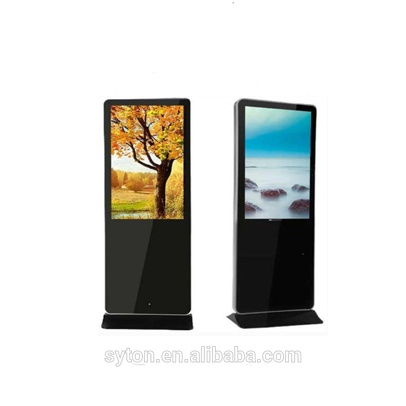 LED TV Dokunmatik Ekran 42 "46" 55 "65" İnç Dikili Çift Taraflı Full HD LCD Reklam Oynatıcı