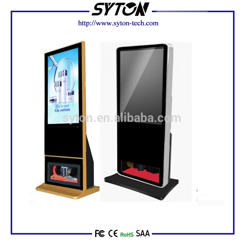 Suur allahindlus, 43/50/55/65 tolline LCD põrandaalus, siseruumides kasutatavate digitaalsete siltide kiosk, puuteekraaniga kaasaskantav digitaalsete siltide kiosk